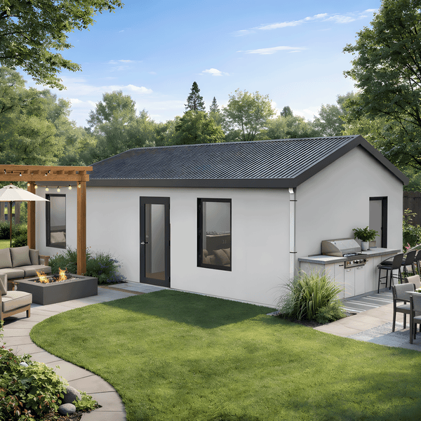 BOSS ADU BOSS 16' x 32' 500 Sqft Steel ADU | Modern Backyard Accessory Dwelling Unit | 1 Bedroom Plus