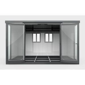 Duramax Duramax 13x10 Garden Glass Room, Outdoor Office, Shelter, Playroom and Insulated Building with Double Doors
