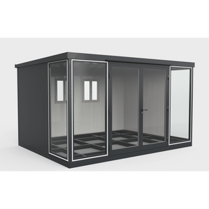 Duramax Duramax 13x10 Garden Glass Room, Outdoor Office, Shelter, Playroom and Insulated Building with Double Doors