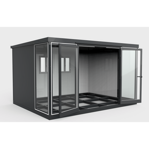 Duramax Duramax 13x10 Garden Glass Room, Outdoor Office, Shelter, Playroom and Insulated Building with Double Doors
