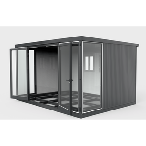 Duramax Duramax 13x10 Garden Glass Room, Outdoor Office, Shelter, Playroom and Insulated Building with Double Doors