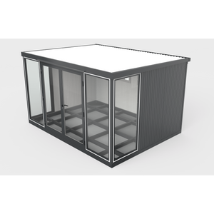Duramax Duramax 13x10 Garden Glass Room, Outdoor Office, Shelter, Playroom and Insulated Building with Double Doors