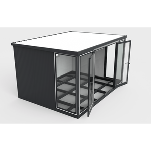 Duramax Duramax 13x10 Garden Glass Room, Outdoor Office, Shelter, Playroom and Insulated Building with Double Doors