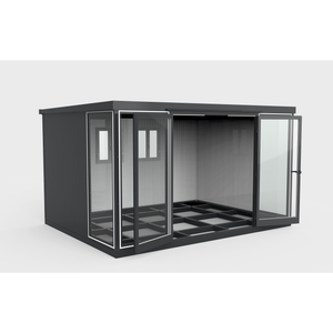 Duramax Duramax 13x10 Garden Glass Room, Outdoor Office, Shelter, Playroom and Insulated Building with Double Doors