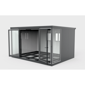 Duramax Duramax 13x10 Garden Glass Room, Outdoor Office, Shelter, Playroom and Insulated Building with Double Doors