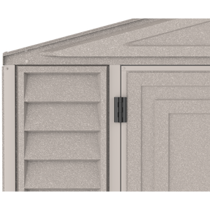 Duramax Garages DuraMax 10.5ft x 23ft Vinyl Garage with Foundation Kit and windows