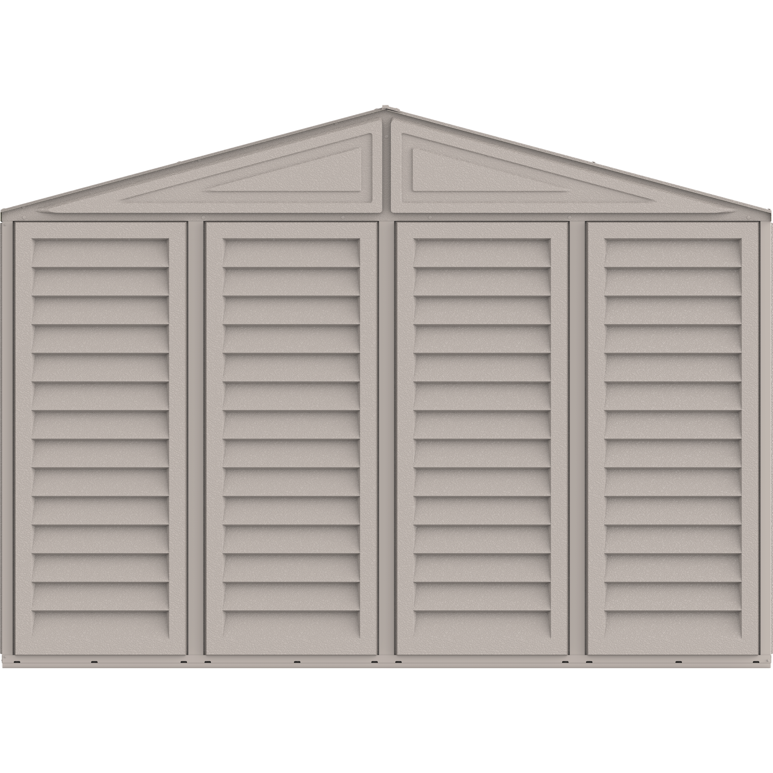 Duramax Garages DuraMax 10.5ft x 23ft Vinyl Garage with Foundation Kit and windows