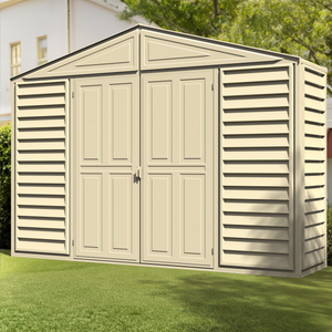 Duramax sheds DuraMax 10.5ft x 2.75ft SidePro Vinyl Shed with Foundation Kit 98001