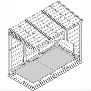Duramax sheds Duramax 4ft x 8ft Sidemate Vinyl Resin Outdoor Storage Shed With Foundation Kit