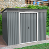 Duramax sheds Duramax TOP Pent Roof Skylight 8 x 6 Metal Storage Shed - Light Gray