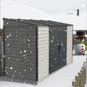 Duramax Vinyl Sheds DuraMax SideMate Plus Pro 10' x 4' Outdoor Storage Shed with Double Doors