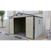 Duramax Vinyl Sheds Duramax Woodside Plus 10.5x8 Vinyl Resin Outdoor Storage Shed With Foundation Kit
