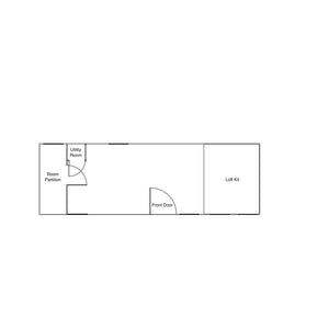 Duramax Insulated Buildings Room Partition+Utility Room+Loft Kit Boss Gable Roof Tiny House/Insulated Building 8.5' x 26'