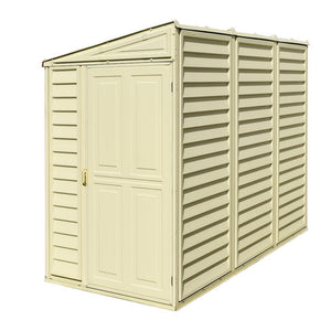 Duramax sheds Duramax 4ft x 8ft Sidemate Vinyl Resin Outdoor Storage Shed  With Foundation Kit