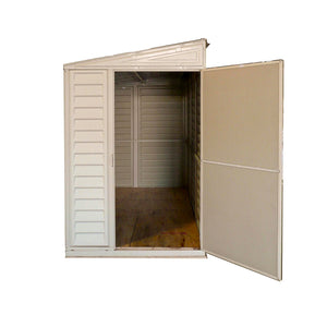 Duramax sheds Duramax 4ft x 8ft Sidemate Vinyl Resin Outdoor Storage Shed  With Foundation Kit