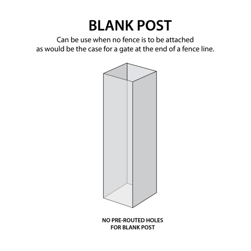 Durasheds Duragrain Lattice Blank Post 5" x 5" x 96"