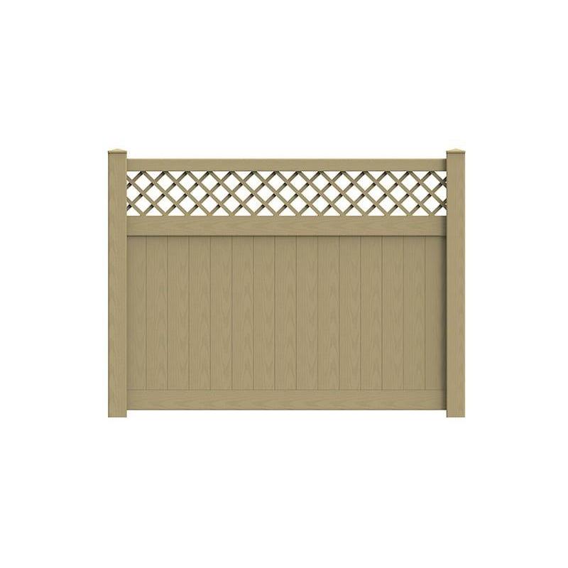 Durasheds DuraGrain Privacy w/ Lattice Fence Tan