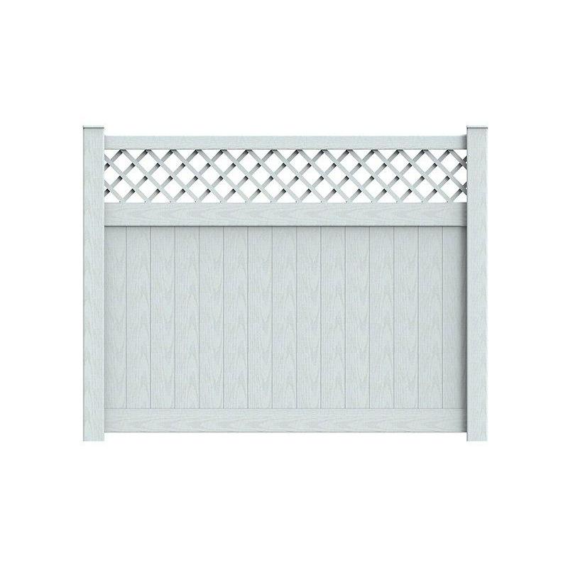 Durasheds DuraGrain Privacy w/ Lattice Fence White