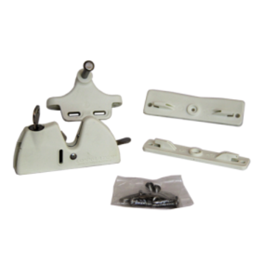 Durasheds GRAVITY LATCH LOCKABLE WHITE NYLON