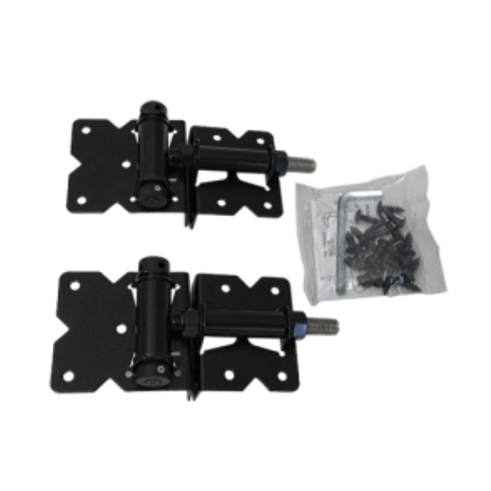 Durasheds HINGE SET ADJUSTABLE BLACK STAINLESS STEEL