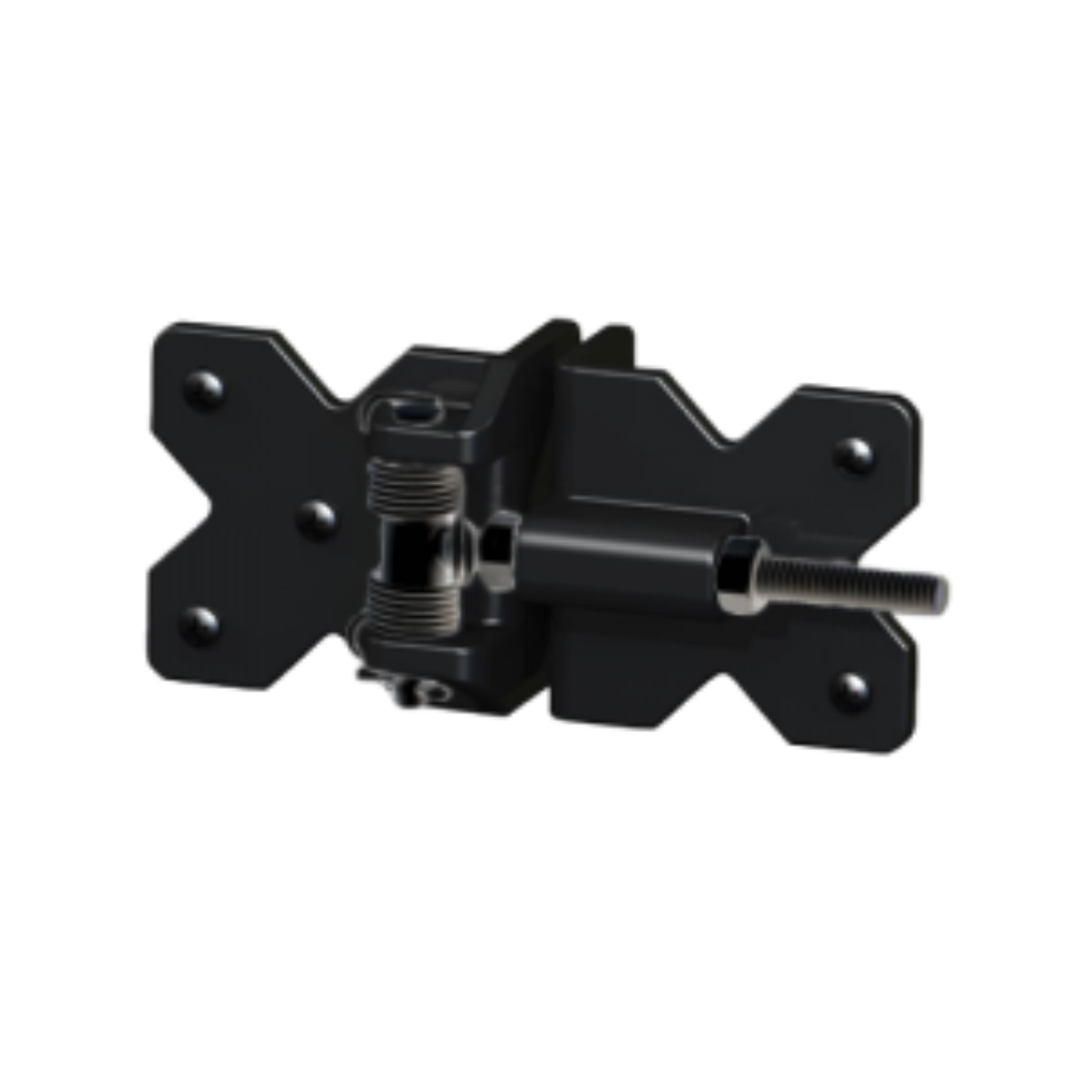Durasheds HINGE STE SELF CLOSING ADJUSTABLE BLACK SS