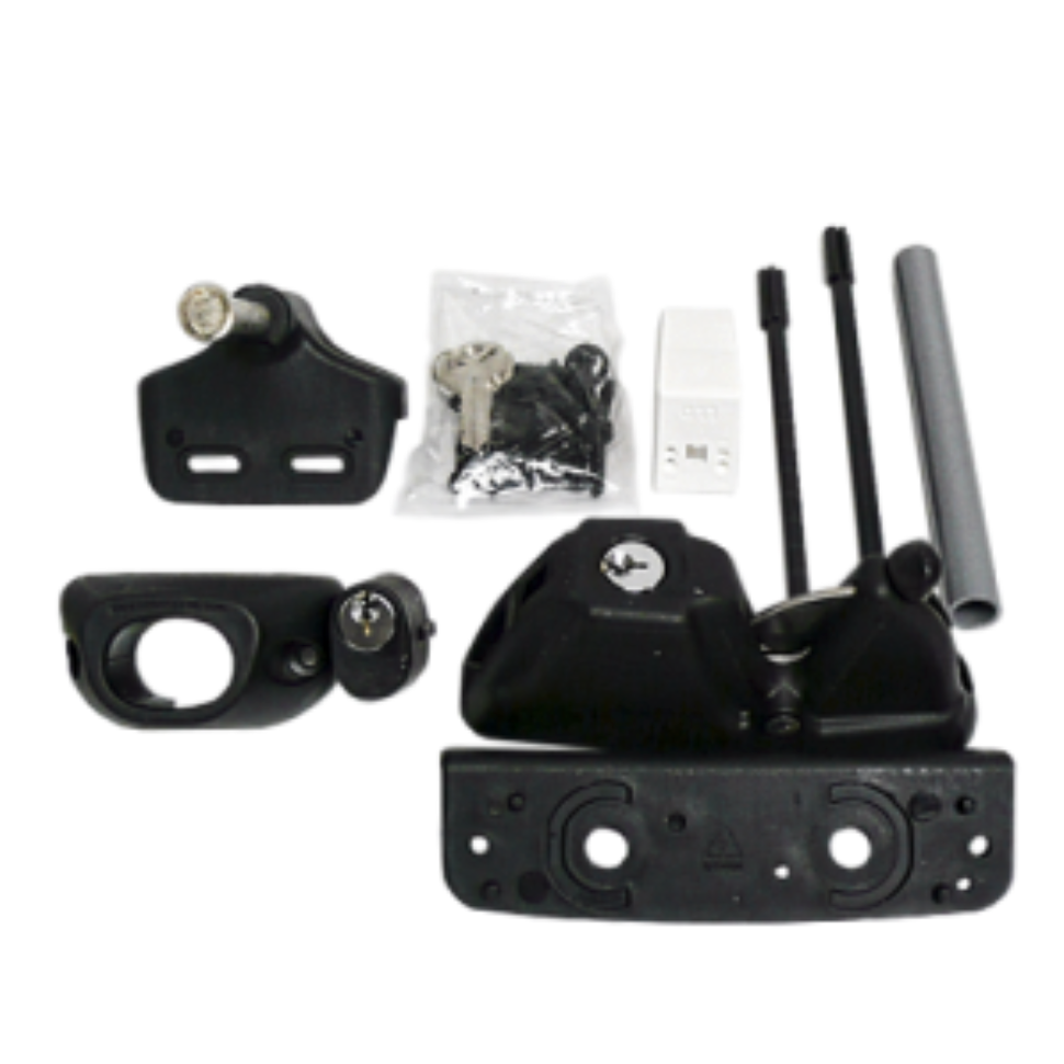 Durasheds LATCH LOCKABLE DUAL ACCESS BLACK NYLON