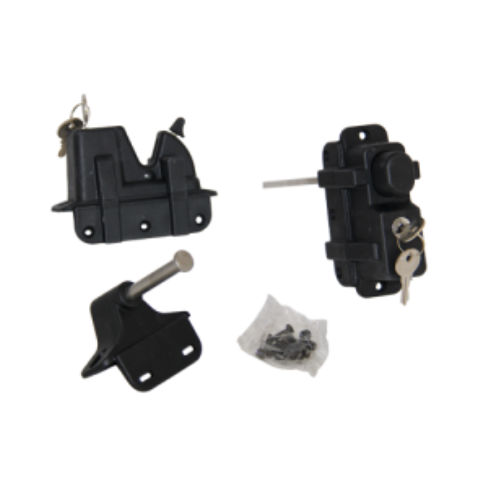 Durasheds LATCH TWO WAY LOCKABLE BLACK ZINC