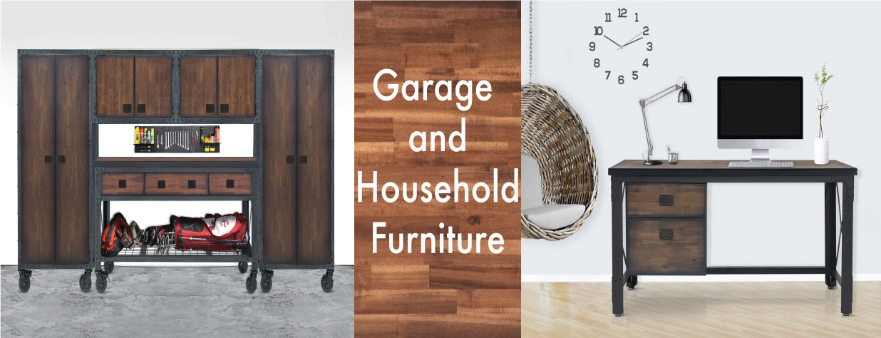 garage and household furniture