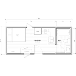BOSS ADU BOSS 10' x 24' 240 Sqft Steel ADU | Modern Backyard Accessory Dwelling Unit