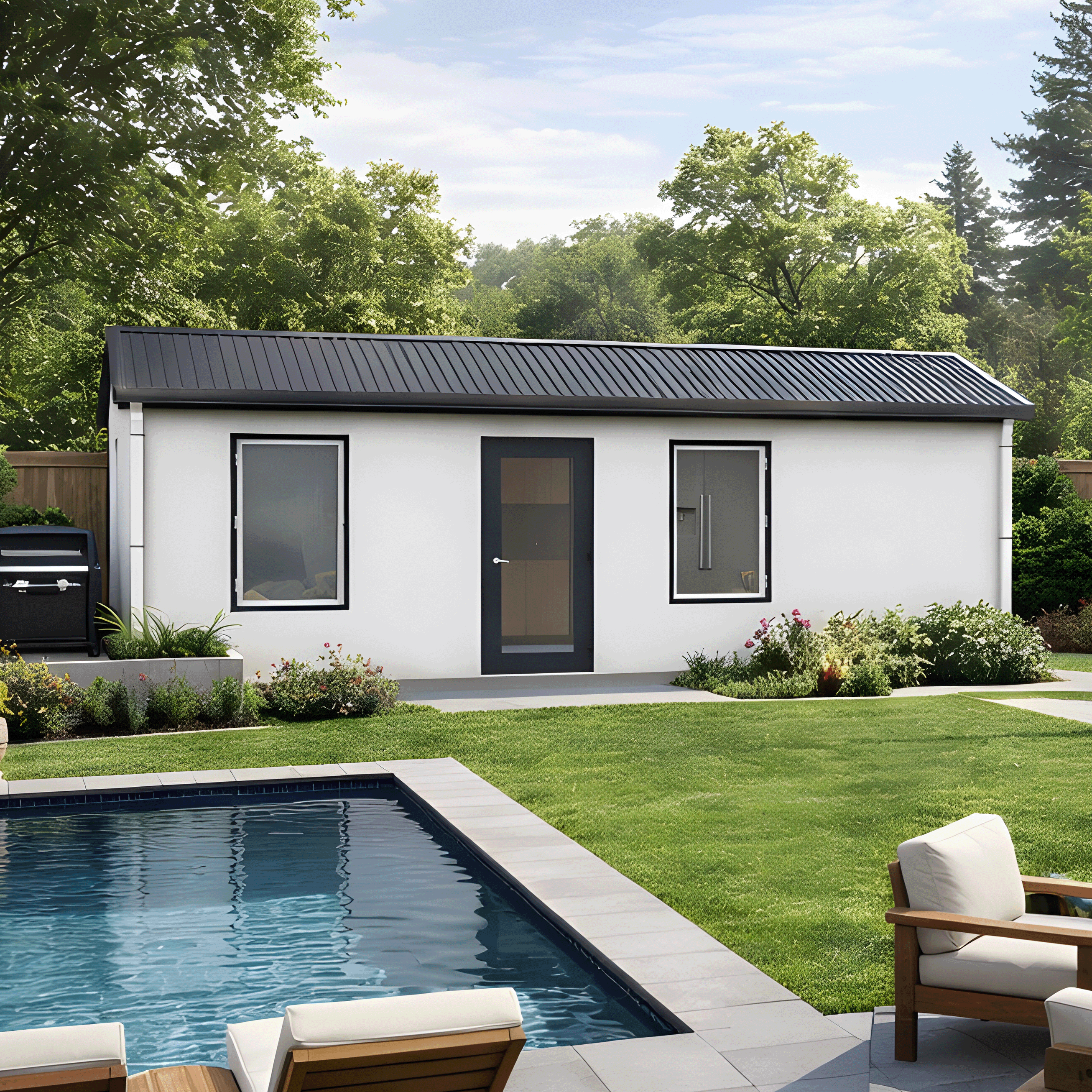 BOSS ADU BOSS 12' x 28' 340 Sqft Steel ADU | Modern Backyard Accessory Dwelling Unit | Studio Plus