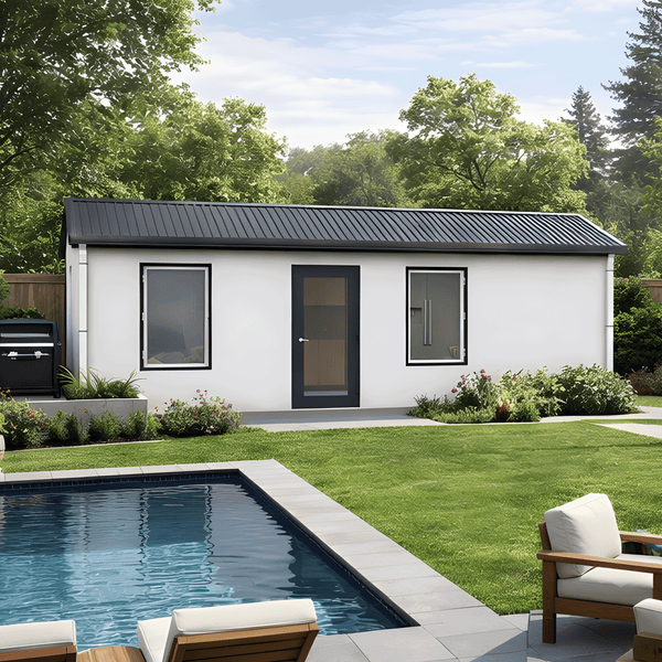 BOSS ADU BOSS 12' x 28' 340 Sqft Steel ADU | Modern Backyard Accessory Dwelling Unit | Studio Plus