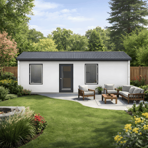 BOSS ADU BOSS 12' x 28' 340 Sqft Steel ADU | Modern Backyard Accessory Dwelling Unit | Studio Plus
