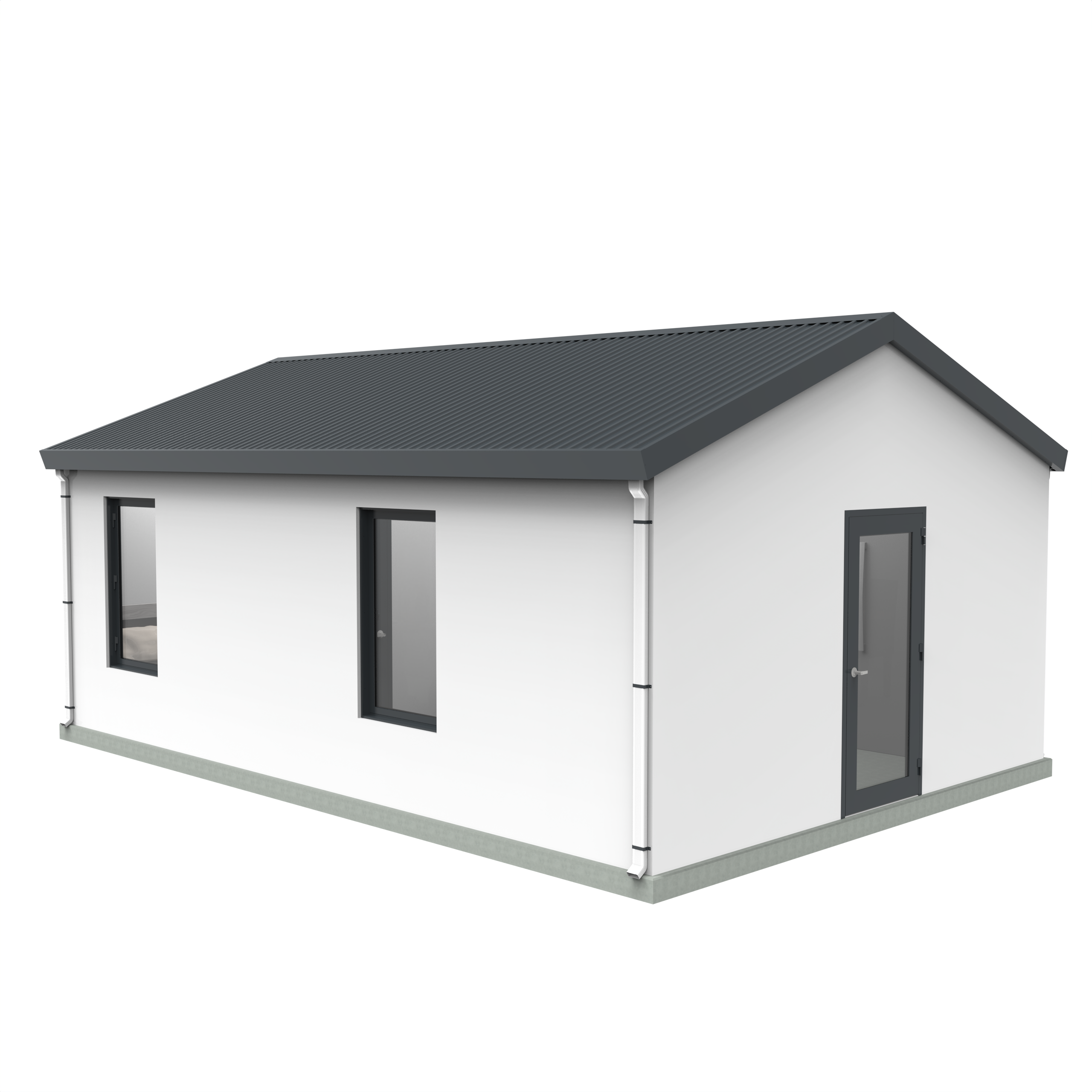 BOSS ADU BOSS 16' x 24' 340 Sqft Steel ADU | Modern Backyard Accessory Dwelling Unit | 1 Bedroom Core