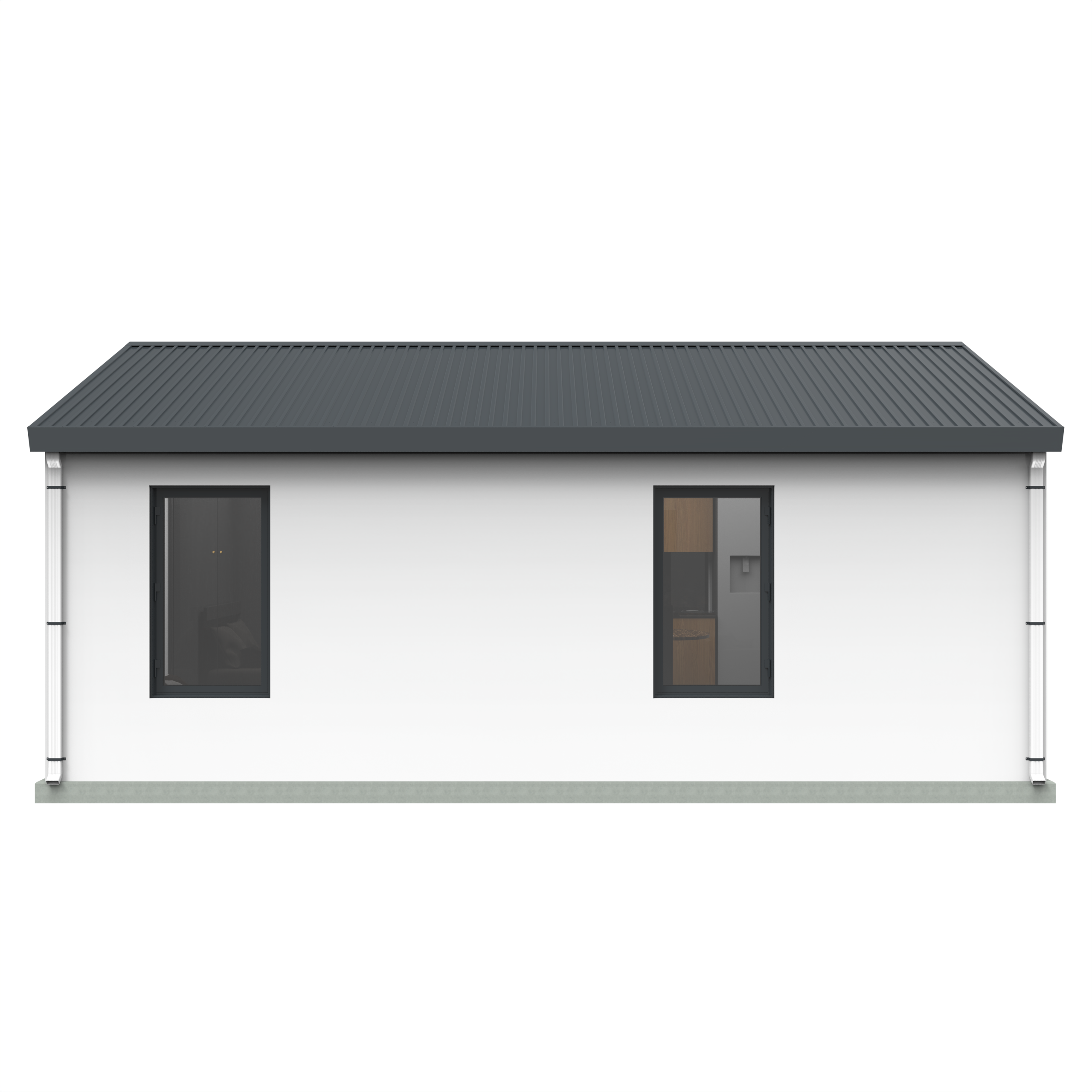 BOSS ADU BOSS 16' x 24' 340 Sqft Steel ADU | Modern Backyard Accessory Dwelling Unit | 1 Bedroom Core