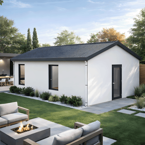BOSS ADU BOSS 16' x 24' 340 Sqft Steel ADU | Modern Backyard Accessory Dwelling Unit | 1 Bedroom Core