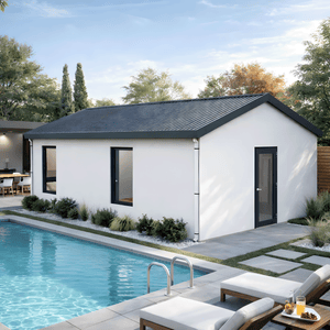 BOSS ADU BOSS 16' x 24' 340 Sqft Steel ADU | Modern Backyard Accessory Dwelling Unit | 1 Bedroom Core