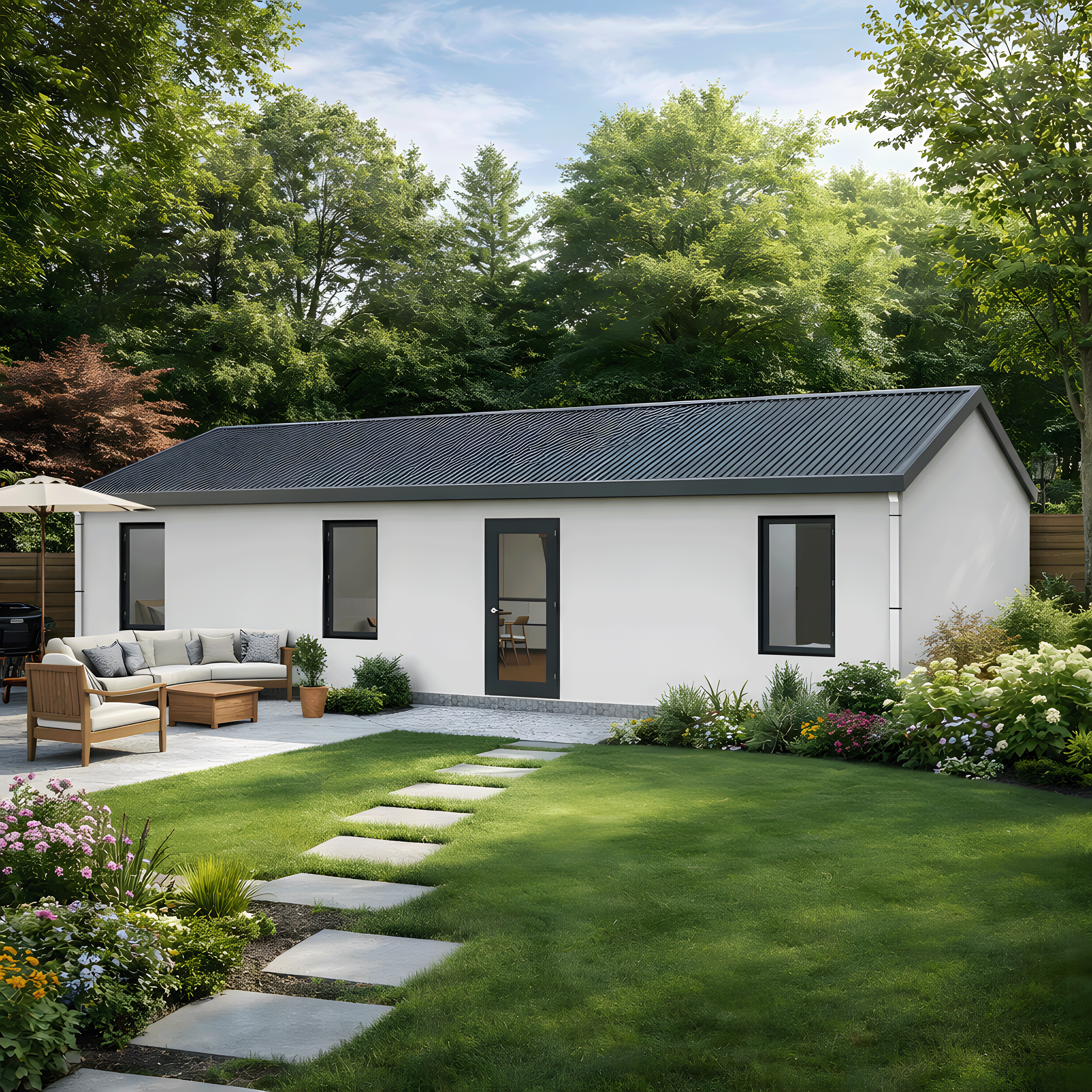 BOSS ADU BOSS 20' x 40' 800 Sqft Steel ADU | Modern Backyard Accessory Dwelling Unit | 2 Bedroom Core