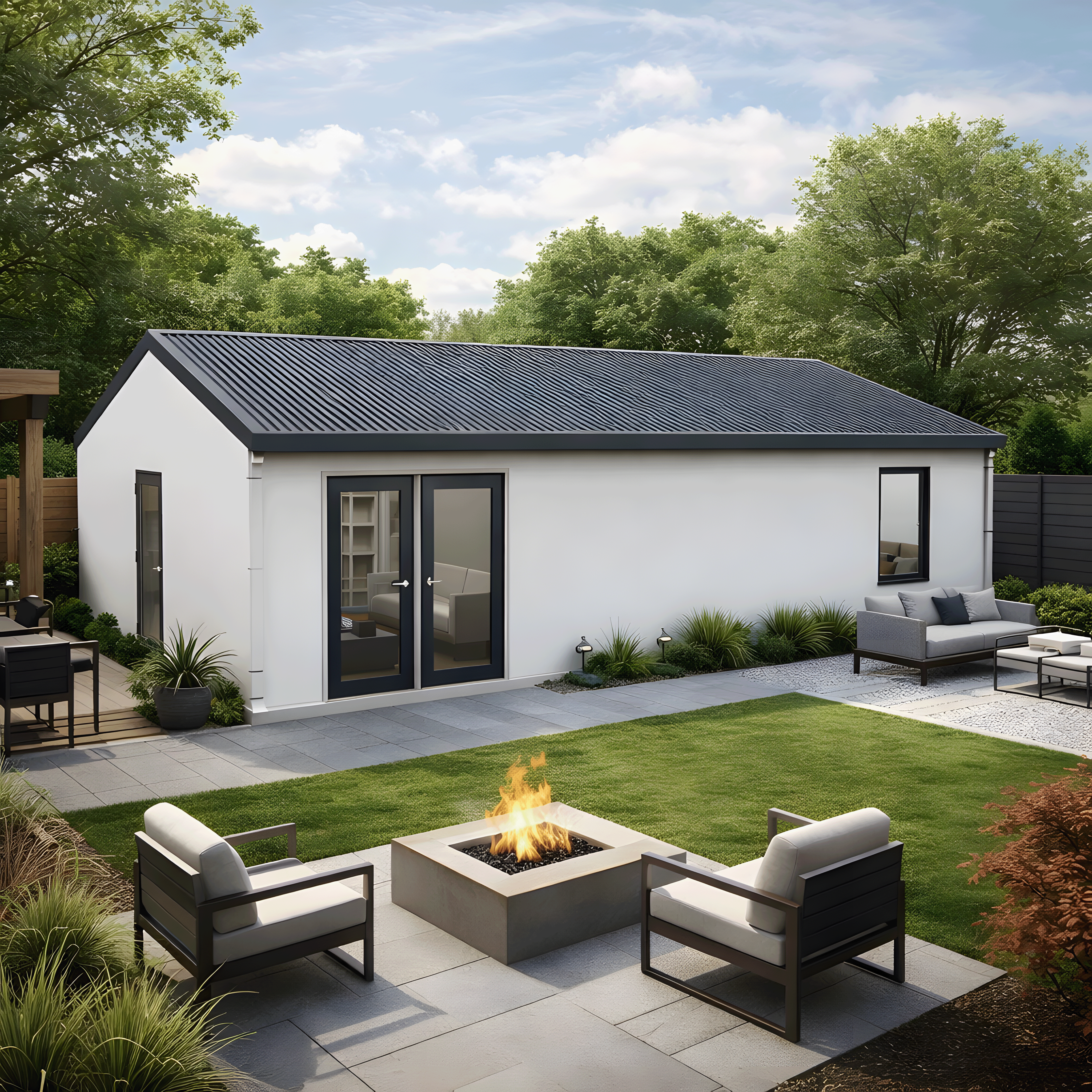 BOSS ADU BOSS 24' x 34' 800 Sqft Steel ADU | Modern Backyard Accessory Dwelling Unit | 2 Bedroom Plus