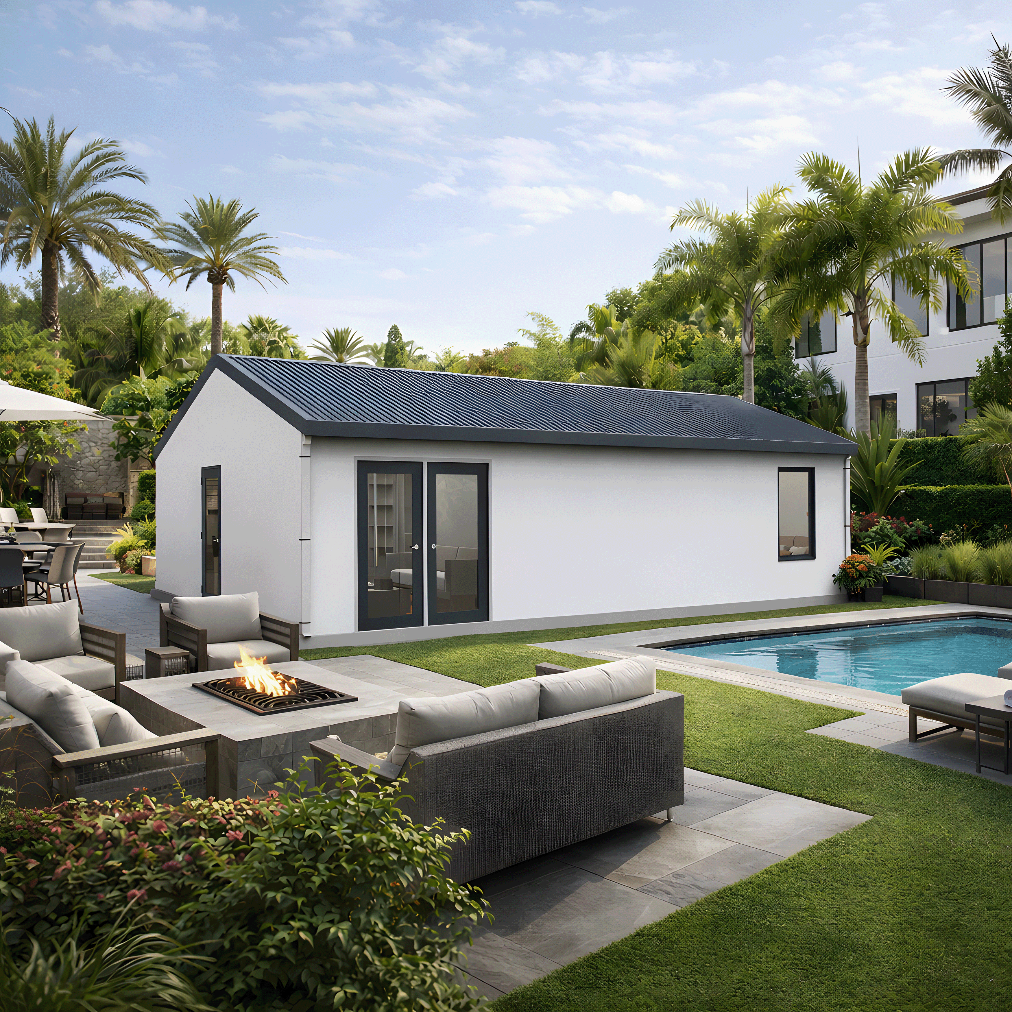 BOSS ADU BOSS 24' x 34' 800 Sqft Steel ADU | Modern Backyard Accessory Dwelling Unit | 2 Bedroom Plus