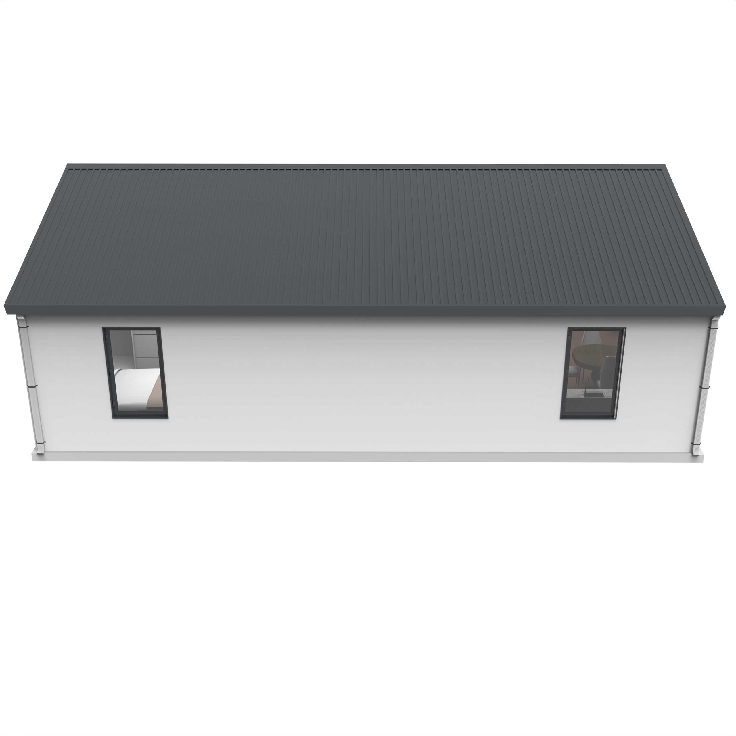 BOSS ADU BOSS 24' x 34' 800 Sqft Steel ADU | Modern Backyard Accessory Dwelling Unit | 2 Bedroom Plus