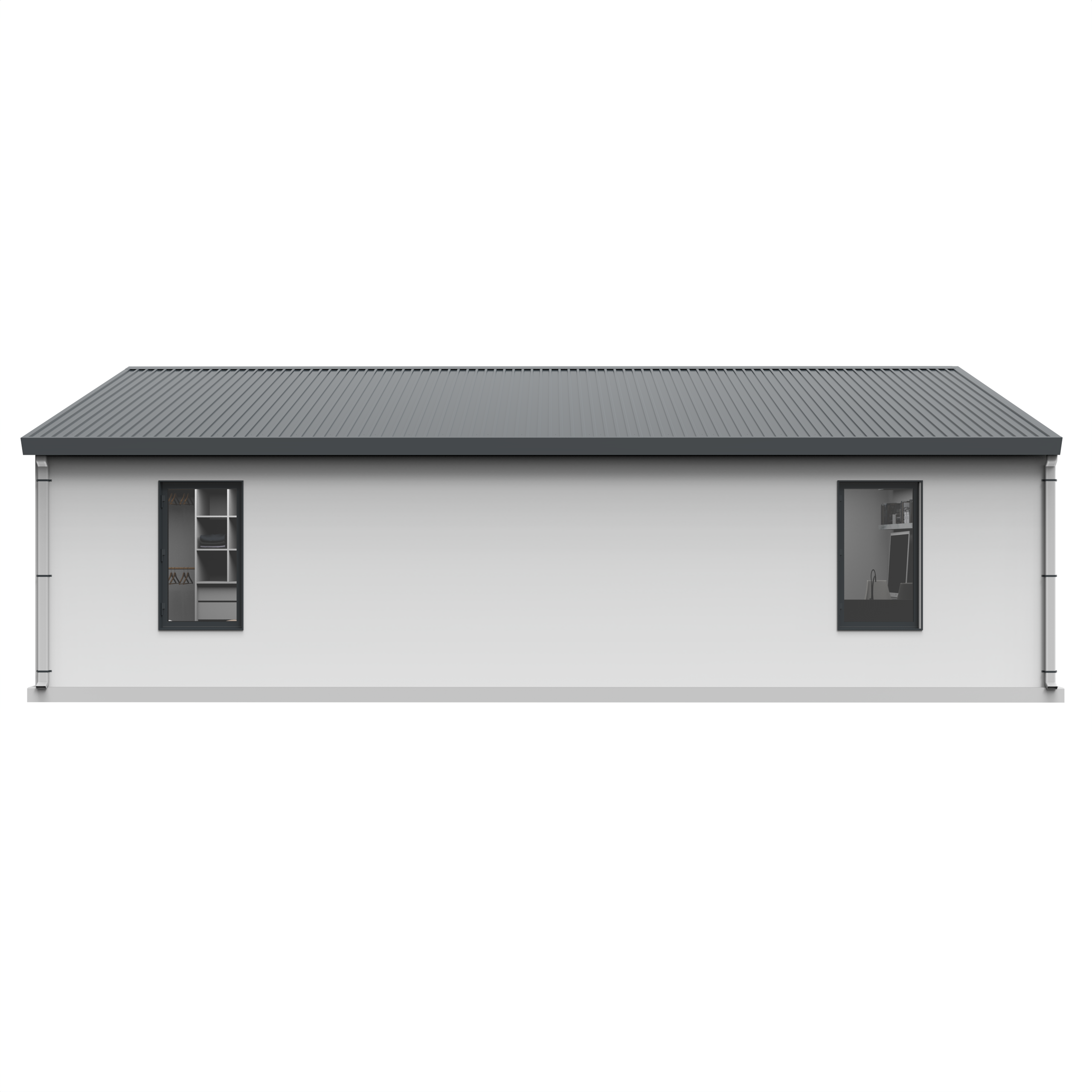 BOSS ADU BOSS 24' x 34' 800 Sqft Steel ADU | Modern Backyard Accessory Dwelling Unit | 2 Bedroom Plus