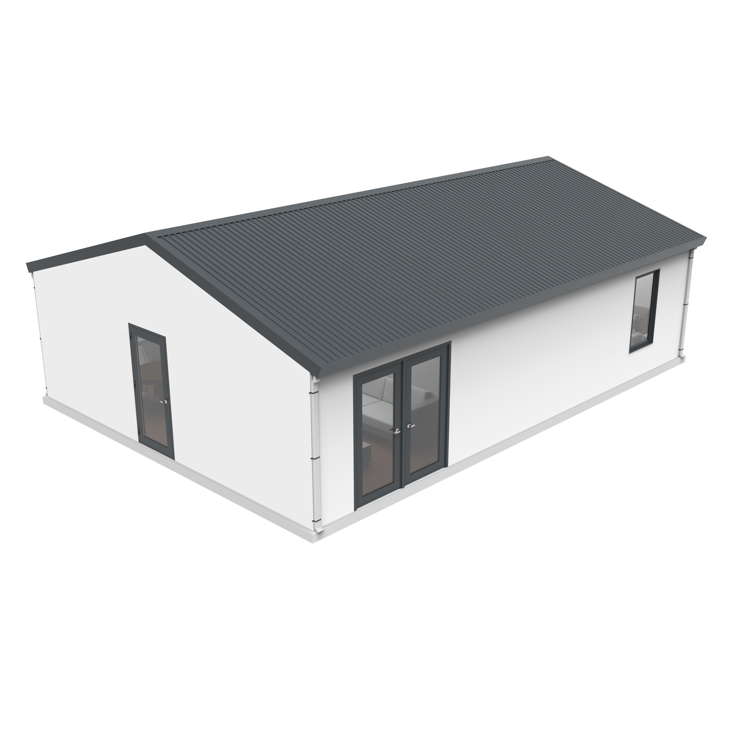 BOSS ADU BOSS 24' x 34' 800 Sqft Steel ADU | Modern Backyard Accessory Dwelling Unit | 2 Bedroom Plus