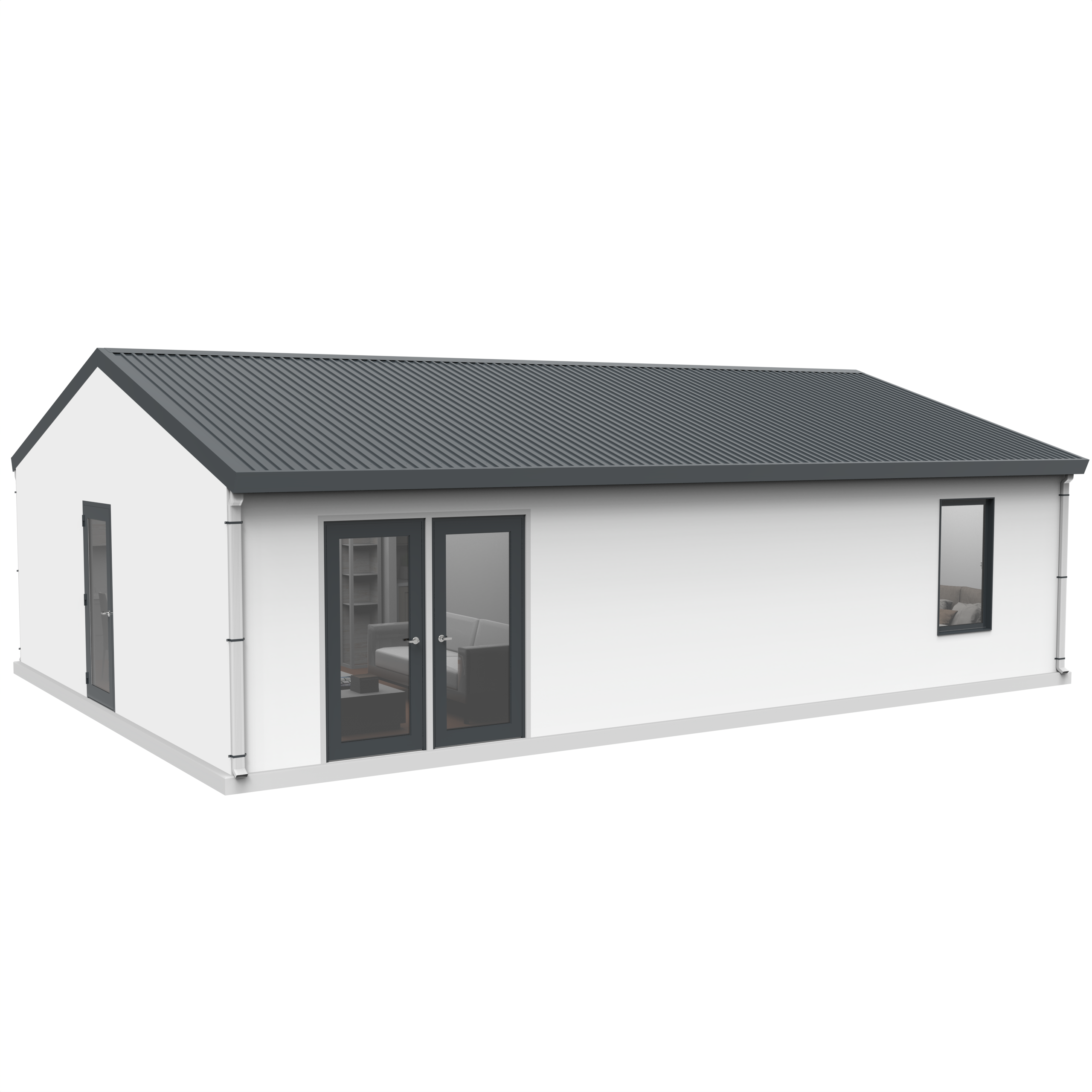 BOSS ADU BOSS 24' x 34' 800 Sqft Steel ADU | Modern Backyard Accessory Dwelling Unit | 2 Bedroom Plus