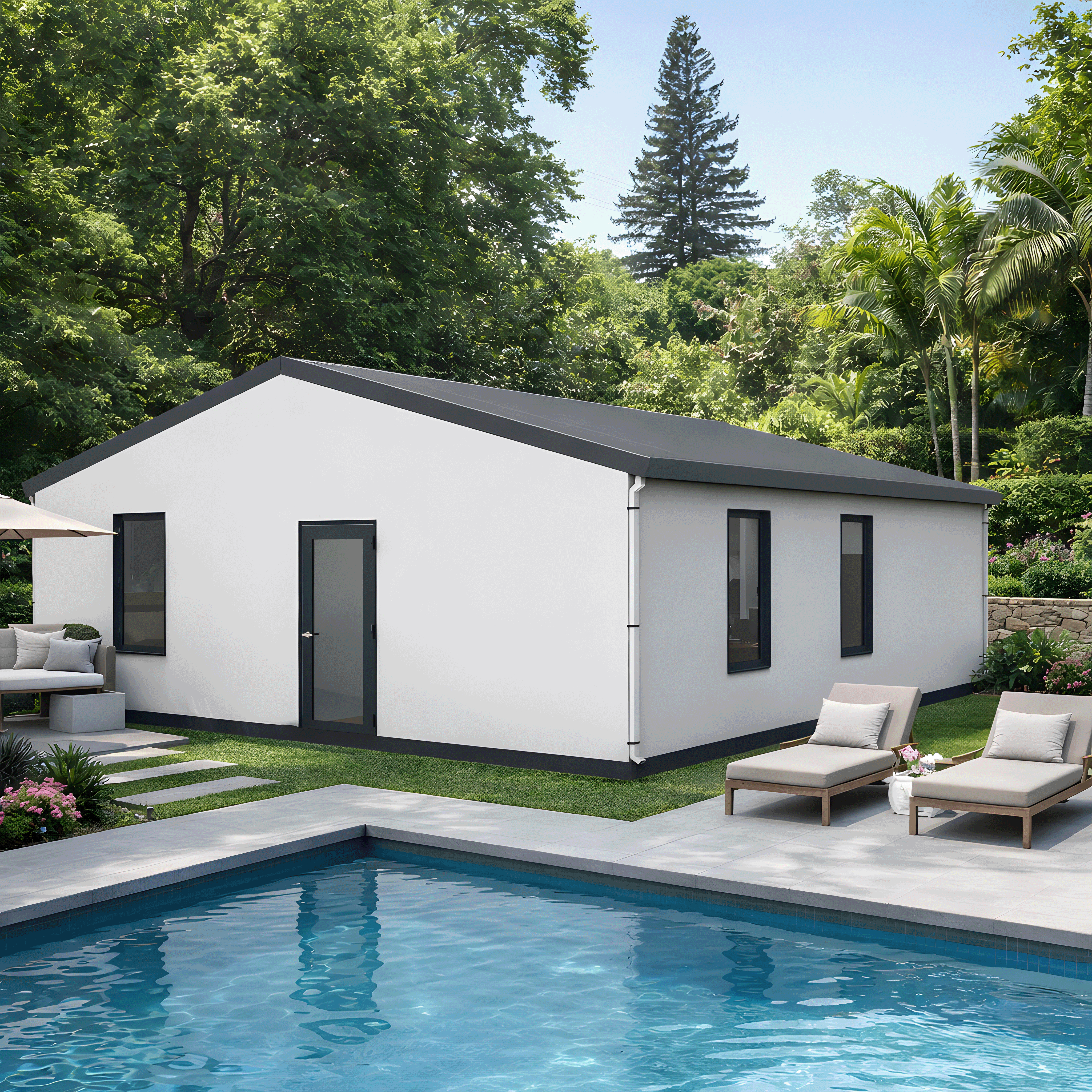 BOSS ADU BOSS 28' x 30' 800 Sqft Steel ADU | Modern Backyard Accessory Dwelling Unit | 2 Bedroom Basic