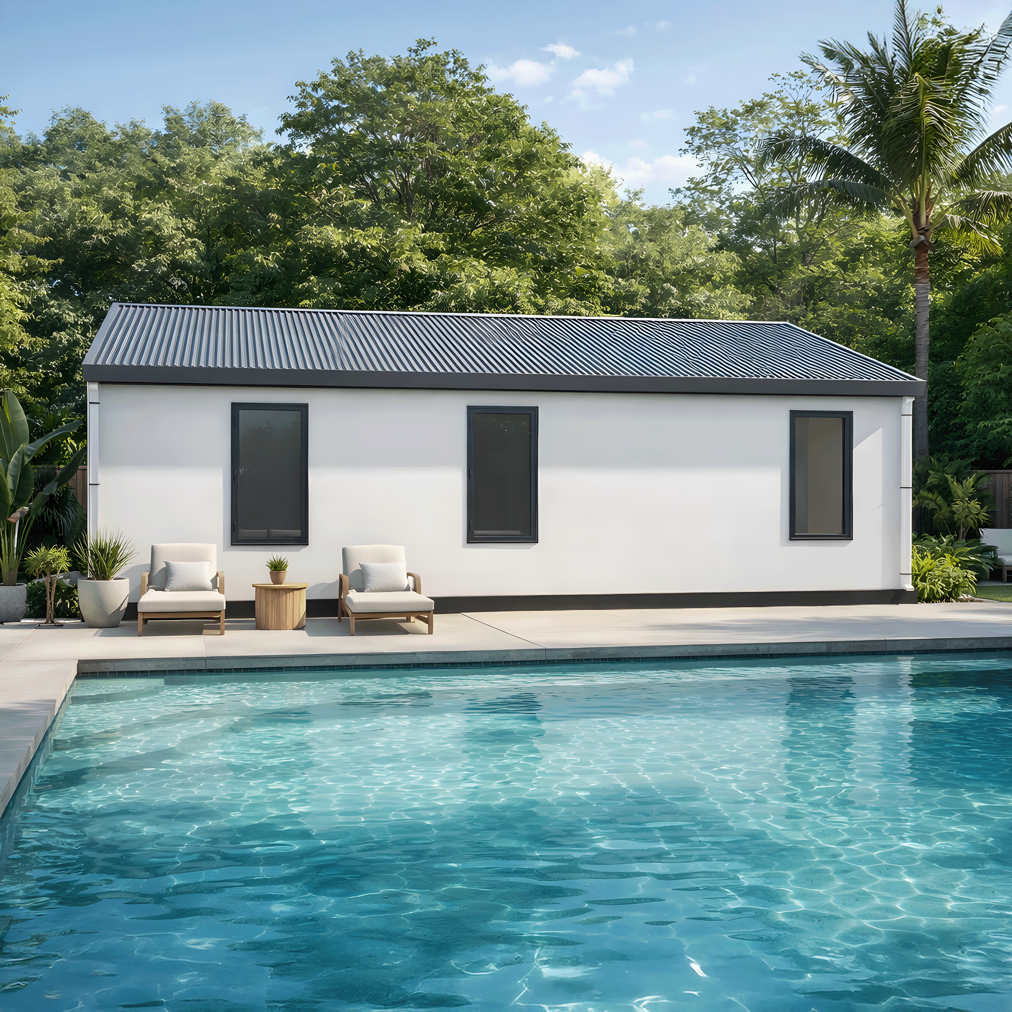 BOSS ADU BOSS 28' x 30' 800 Sqft Steel ADU | Modern Backyard Accessory Dwelling Unit | 2 Bedroom Basic