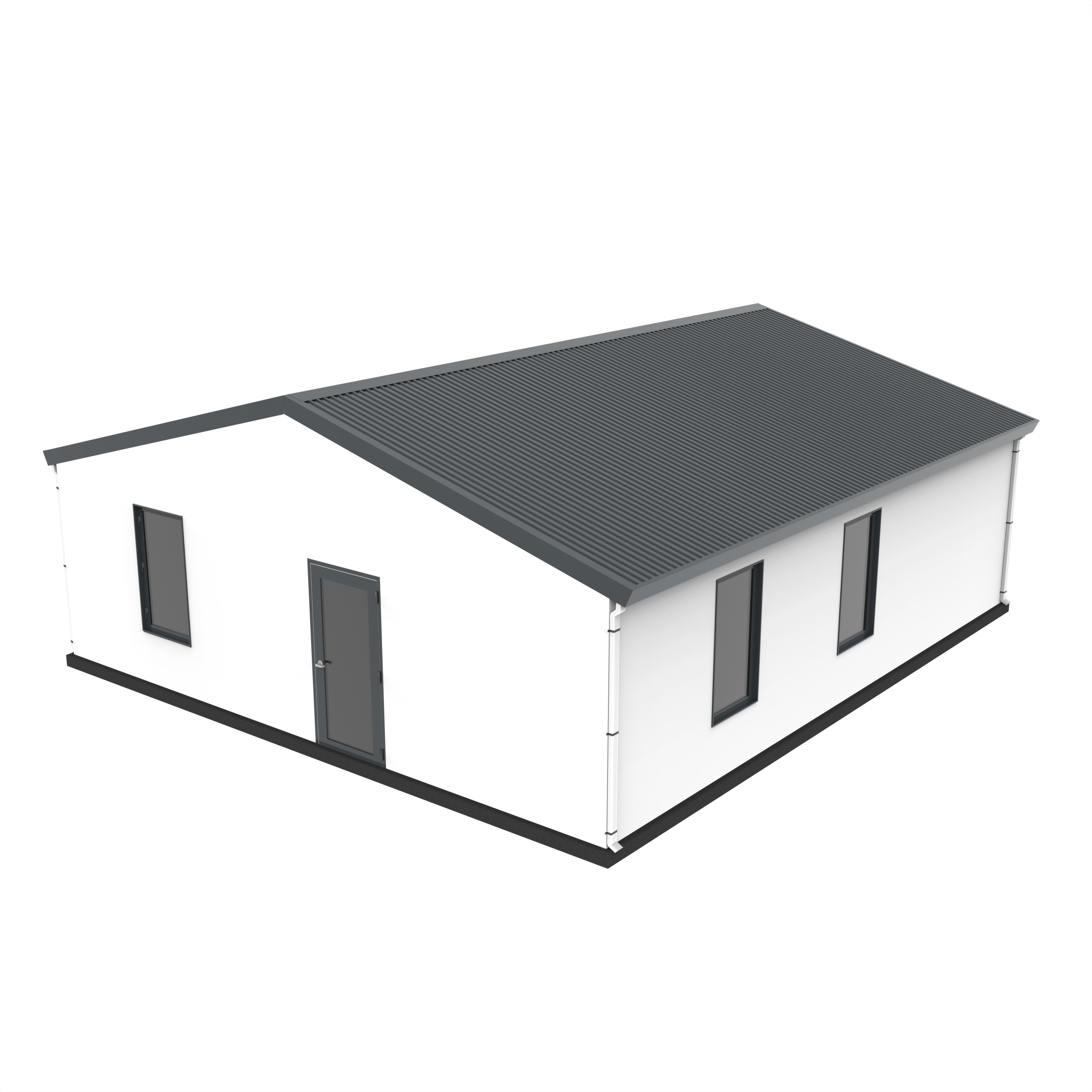 BOSS ADU BOSS 28' x 30' 800 Sqft Steel ADU | Modern Backyard Accessory Dwelling Unit | 2 Bedroom Basic