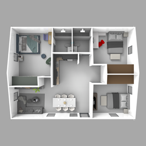 BOSS ADU BOSS 30' x 40' 1200 Sqft Steel ADU | Modern Backyard Accessory Dwelling Unit | 3 Bedroom Core