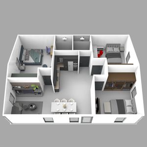BOSS ADU BOSS 30' x 40' 1200 Sqft Steel ADU | Modern Backyard Accessory Dwelling Unit | 3 Bedroom Core