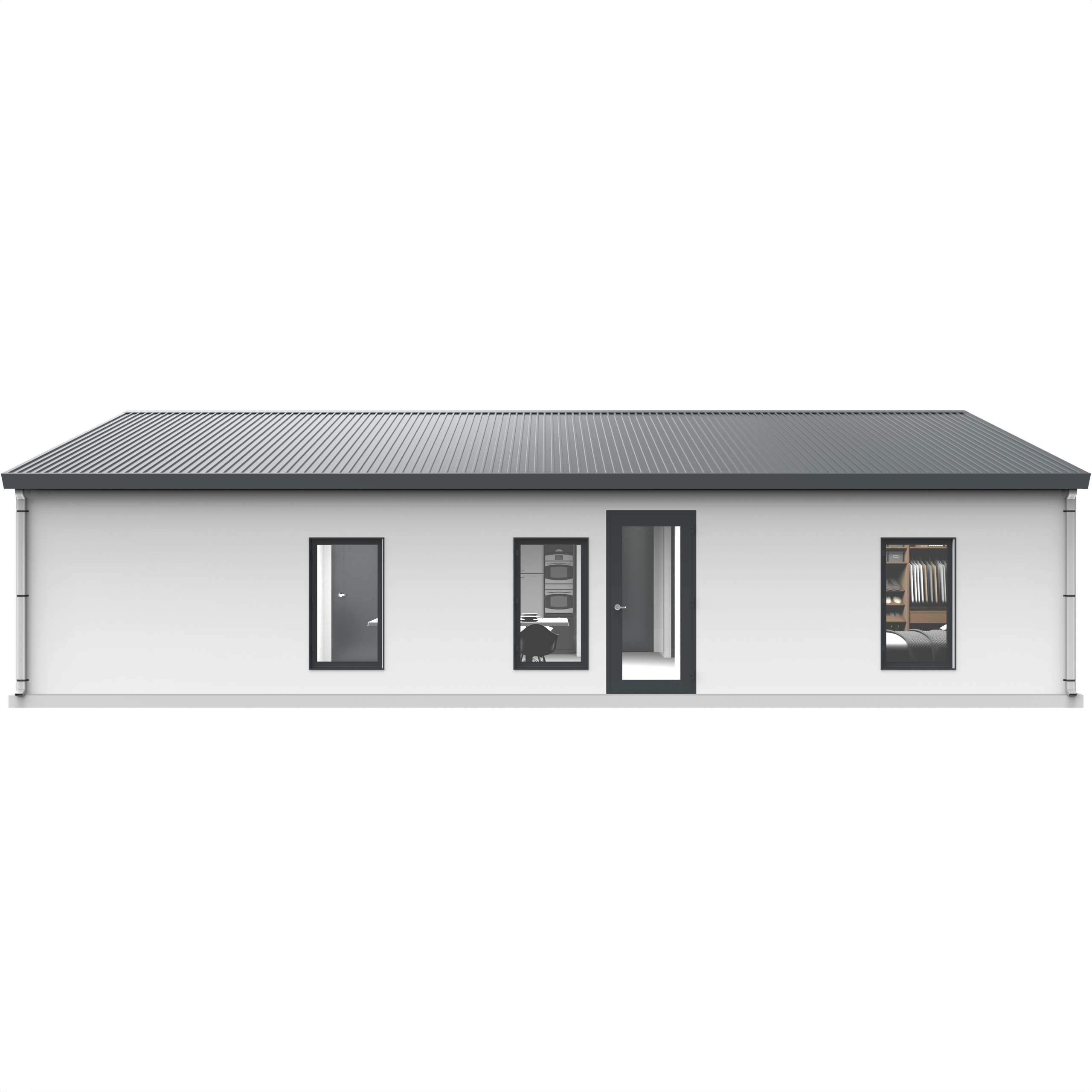 BOSS ADU BOSS 30' x 40' 1200 Sqft Steel ADU | Modern Backyard Accessory Dwelling Unit | 3 Bedroom Core