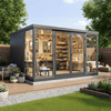 Duramax Duramax 13x10 Garden Glass Room, Outdoor Office, Shelter, Playroom and Insulated Building with Double Doors 32003